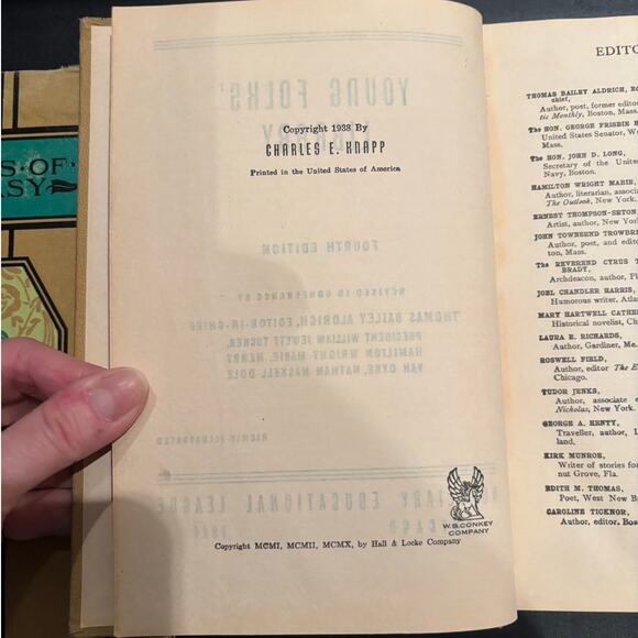 VTG Lot of 2 Young Folks' Library Books, Fantasy, School & College Days, 1944 - Picture 3 of 9